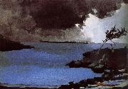 Winslow Homer Storm approaching painting